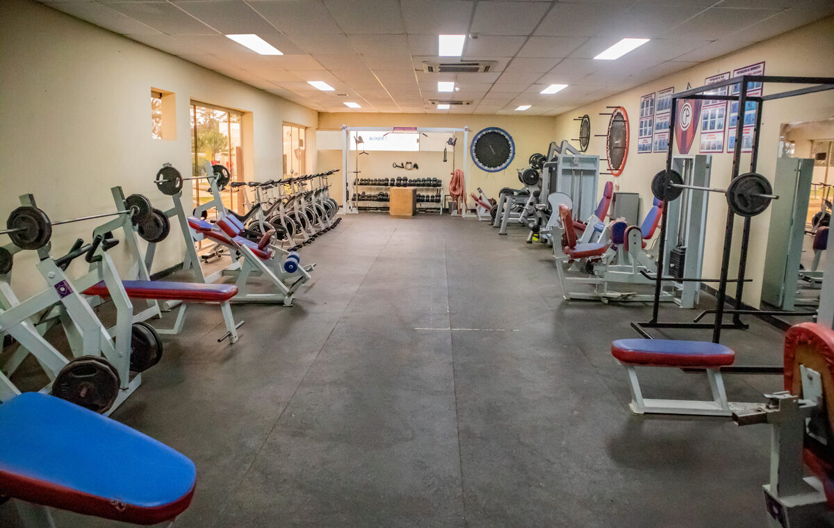 Gimnasio del Bloque D en el Parque Azulgrana